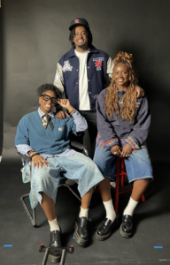 (L-R): Student entrepreneurs and siblings, Calille, Malik and Sydnie Pottinger